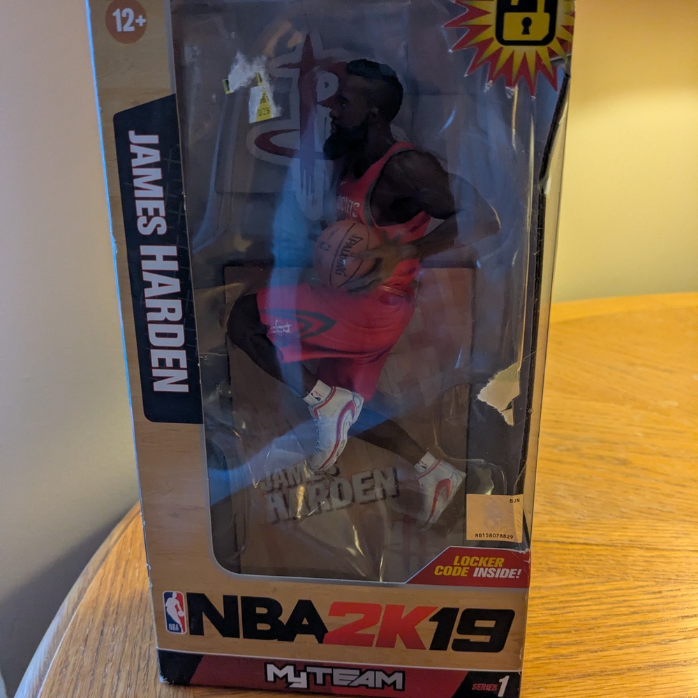 James Harden Action Figure in Red Uniform